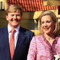 Koning Willem Alexander en premier van Duitsland en echtgenote