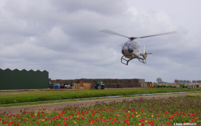 Helikoptervlucht boven Lisse