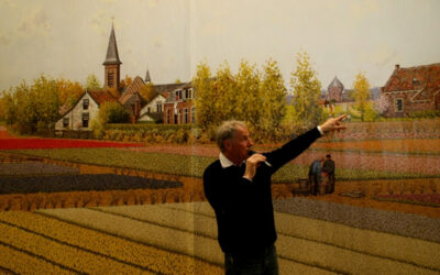Panorama Tulipland van Leo van der Ende